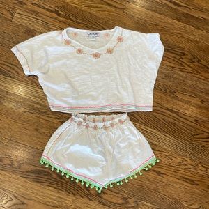 Chach girls set short and top set like new